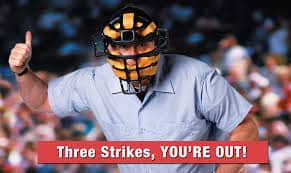 Image result for 3 strikes baseball